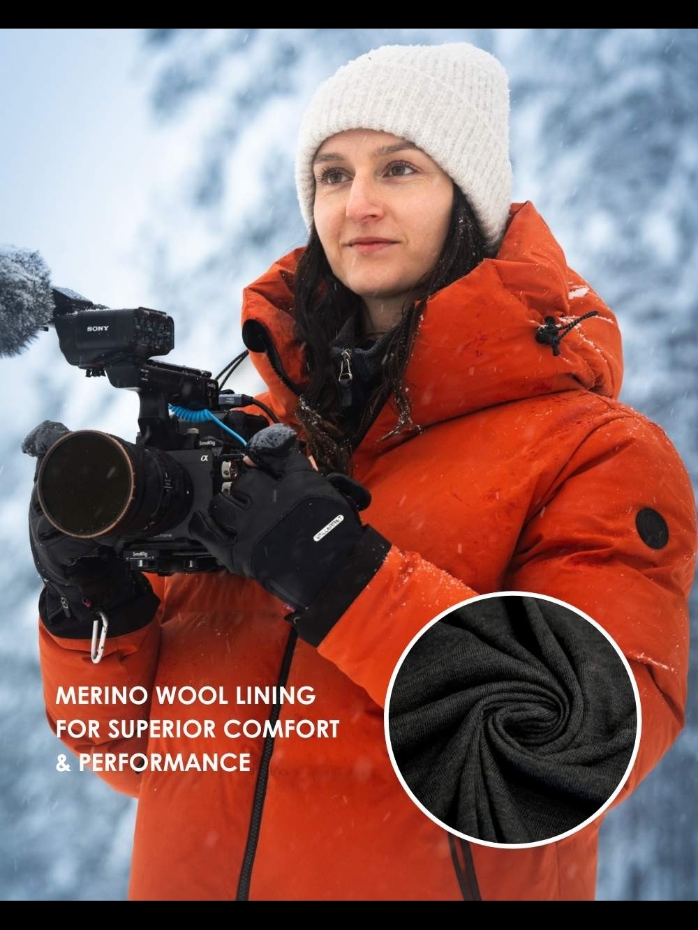 📤FINAL CALL - Sold Out Vallerret Tinden Magnetic Photography Winter Gloves - Picture 7 of 16